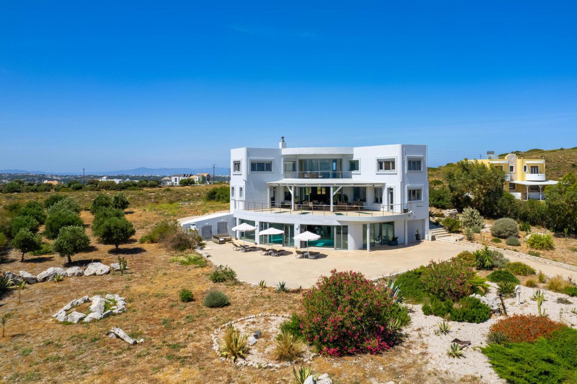 Villa Zafira - Seaview Manor With Heated Pool Kallithéa المظهر الخارجي الصورة